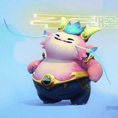 A Cartoon Character With Horns And A Crown Stands In Front Of A Sign That Says ' Eh ' On It GIF