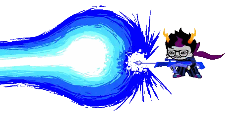 A Cartoon Character With Horns And Glasses Is Holding A Gun Sticker