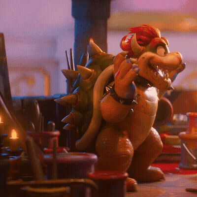 A Cartoon Character With Horns And Spikes On Its Back GIF