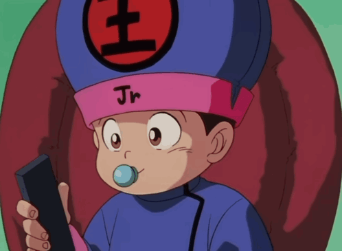 A Cartoon Character With Jr Written On The Hat GIF