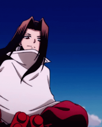 A Cartoon Character With Long Hair And A White Sweater GIF