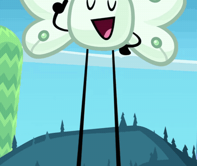 A Cartoon Character With Long Legs And A Butterfly Wing GIF