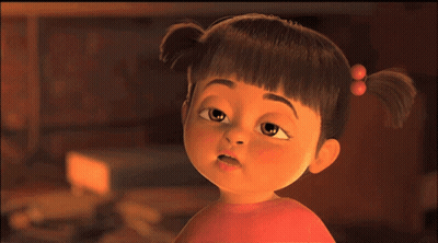 A Cartoon Character With Pigtails And A Red Shirt Looks Tired GIF