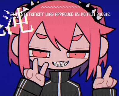 A Cartoon Character With Pink Hair And Spikes On Her Head Giving The Peace Sign GIF