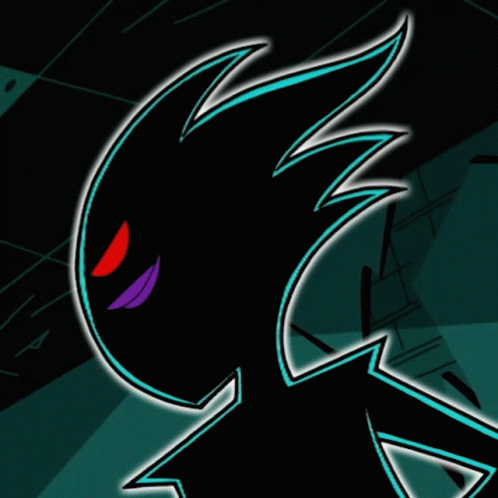 Cartoon Character With Red Eyes And Excellent Text GIF