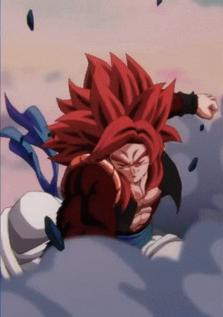 A Cartoon Character With Red Hair And A White Shirt GIF