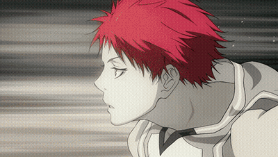 A Cartoon Character With Red Hair And A White Shirt GIF