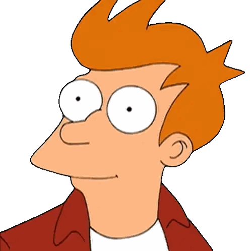 A Cartoon Character With Red Hair And Big White Eyes Is Smiling Sticker