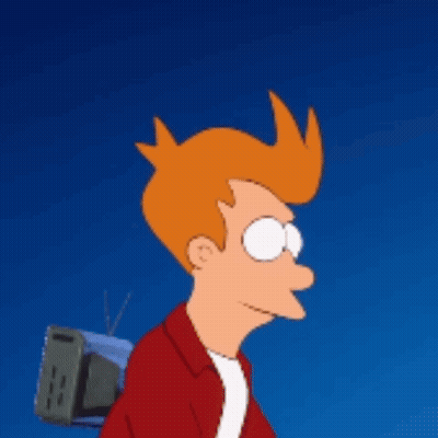 A Cartoon Character With Red Hair Is Holding A Television On His Back GIF