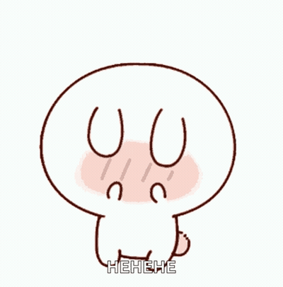 A Cartoon Character With Tears Coming Out Of Its Eyes And The Words ' Ehehe ' On The Bottom GIF