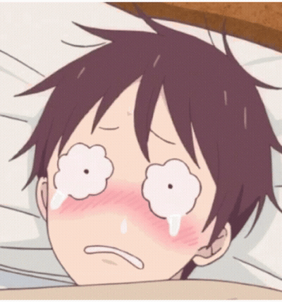 A Cartoon Character With Tears Running Down His Face GIF
