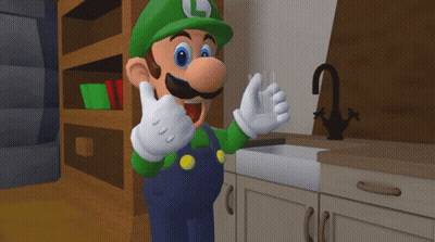 A Cartoon Character With The Letter L On The Hat GIF