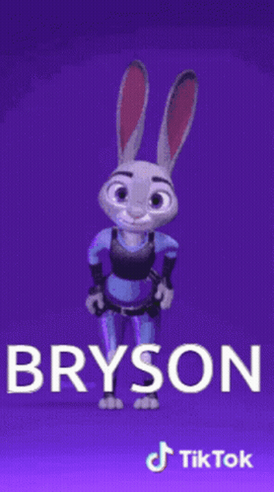 A Cartoon Character With The Name Bryson On The Bottom GIF