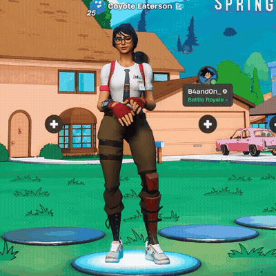 A Cartoon Character With The Name Coyote Eaterson On The Top GIF