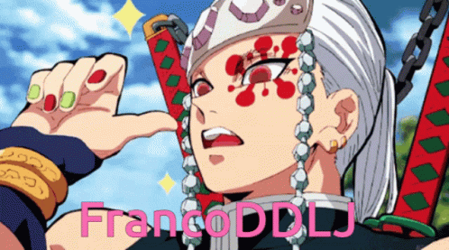 A Cartoon Character With The Name Francoddlj On The Bottom Right GIF