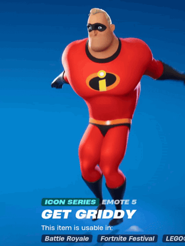 A Cartoon Character With The Name Get Griddy On The Bottom Right GIF