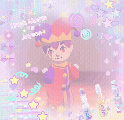 A Cartoon Character With The Name Hugh Morris Jayson On It GIF