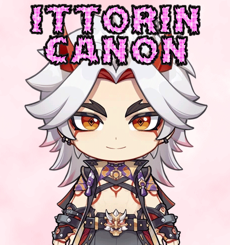 A Cartoon Character With The Name Ittorin Canon Written Above Him GIF