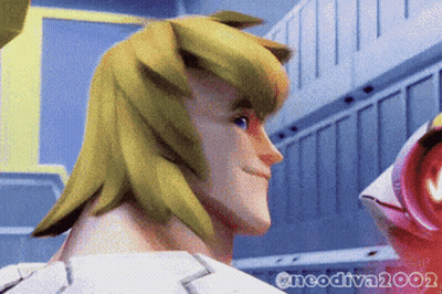 A Cartoon Character With The Name Neodiva2002 On The Bottom Left GIF
