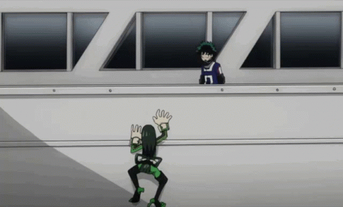 A Cartoon Character With The Number 7 On Their Chest GIF