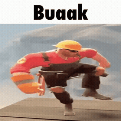 A Cartoon Character With The Word Buaak On The Top GIF
