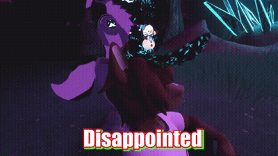 A Cartoon Character With The Word Disappointed Written On It GIF
