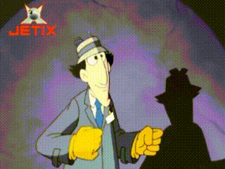 A Cartoon Character With The Word Jetix On The Bottom GIF