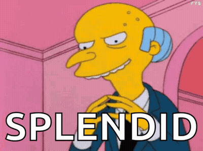 A Cartoon Character With The Word Splendid On The Bottom Right GIF