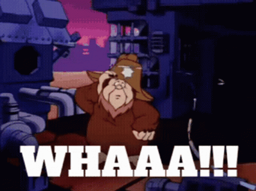 A Cartoon Character With The Word Whaaa Written On The Bottom GIF