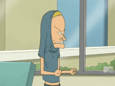 A Cartoon Character With The Words " Are You Threatening Me " Below Him GIF