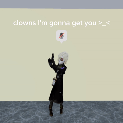 A Cartoon Character With The Words Clowns I 'M Gonna Get You Written On The Bottom GIF