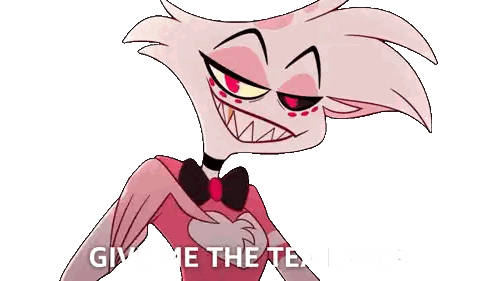 A Cartoon Character With The Words Give Me The Text Later Below Him Sticker