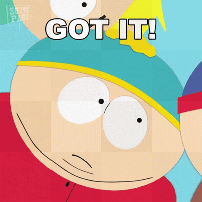 A Cartoon Character With The Words Got It Written On It GIF