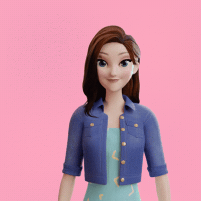 a cartoon character with the words ide gokil tuh written above her