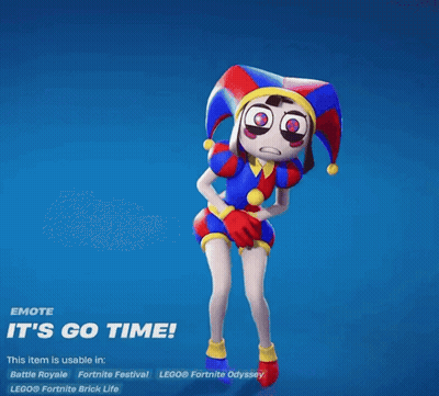 A Cartoon Character With The Words " It 'S Go Time " On It GIF