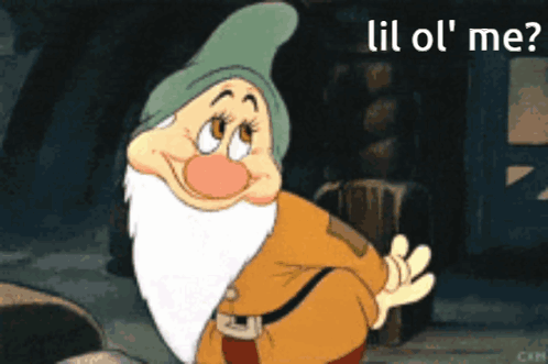 A Cartoon Character With The Words Lil Ol ' Me On The Bottom Right GIF
