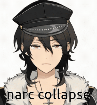 a cartoon character with the words " marc collapse " written on the bottom