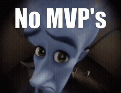 A Cartoon Character With The Words " No Mvp 'S " On The Bottom GIF