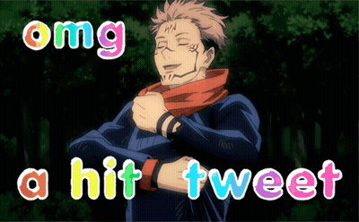 A Cartoon Character With The Words Omg A Hit Tweet GIF