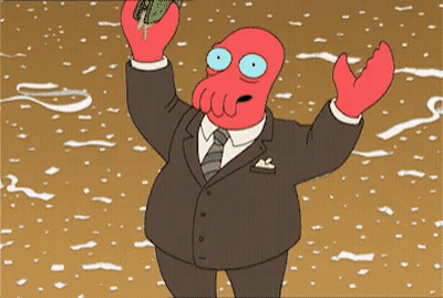 A Cartoon Character With The Words Once Again The Conservative Sangwich-Heavy Portfolio Written Below Him GIF