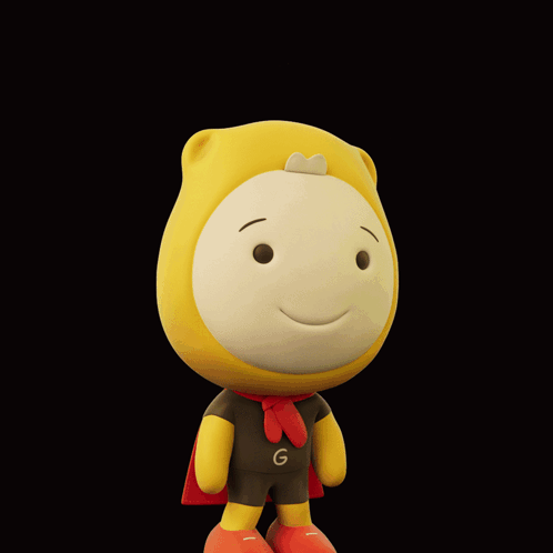 A Cartoon Character With The Words Well Played On The Top GIF