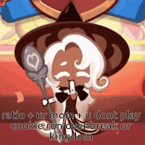 A Cartoon Character With White Hair And A Witch Hat Is Holding A Wand And A Feather . GIF