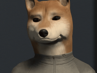 A Cartoon Dog Giving A Thumbs Up With His Eyes Closed GIF