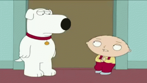 A Cartoon Dog Is Standing Next To A Cartoon Boy . GIF