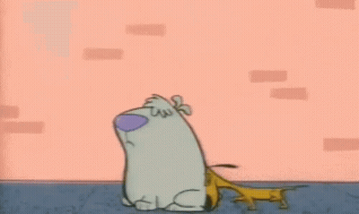 A Cartoon Dog Is Standing Next To A Cartoon Cat . GIF