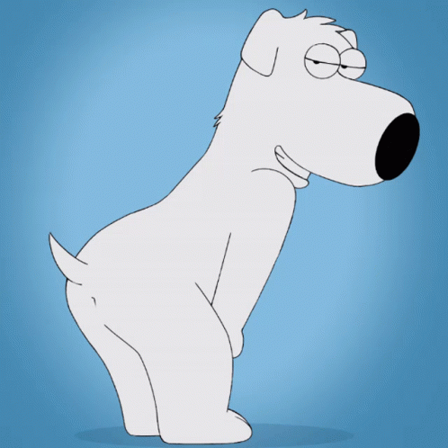 Brian From Family Guy Standing On Hind Legs GIF