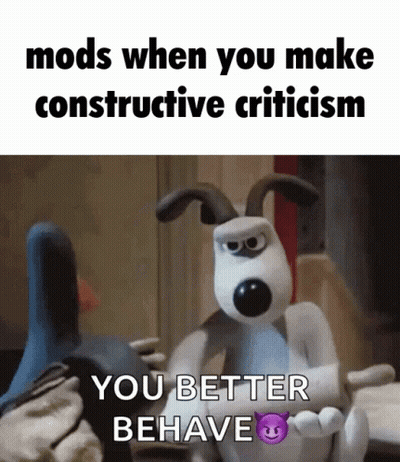 A Cartoon Dog Says " You Better Behave " While Holding Something GIF