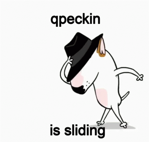 Cartoon Dog Sliding Under Hat GIF