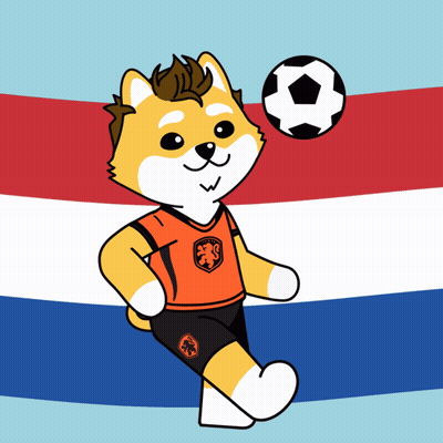A Cartoon Dog Wearing An Orange Jersey With A Lion On It GIF