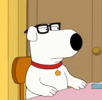 Cartoon Dog Wearing Glasses And Red Collar GIF